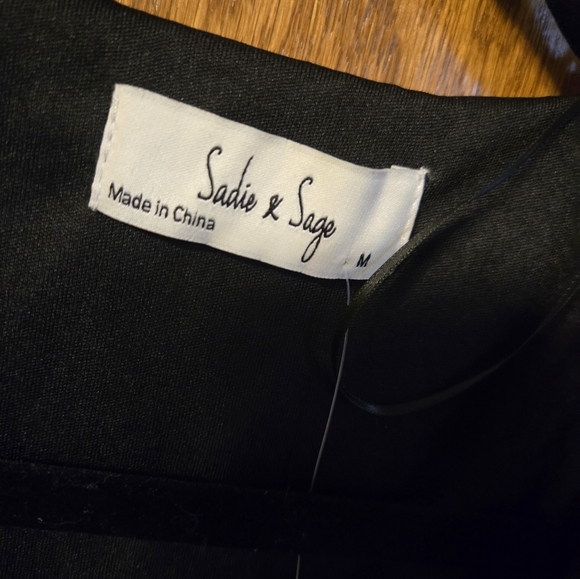 Black Sequin Open Cardigan - Picture 2 of 3